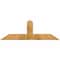 Ekena Millwork Portland Rough Sawn Timber Gable Bracket, Western Red Cedar, 60"W x 20"H x 2"D x 6"F, 8/12 Pitch GBW060X20X0206POR00RWR - alternate 1